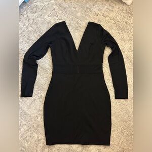 Black Long Sleeve Windsor Dress